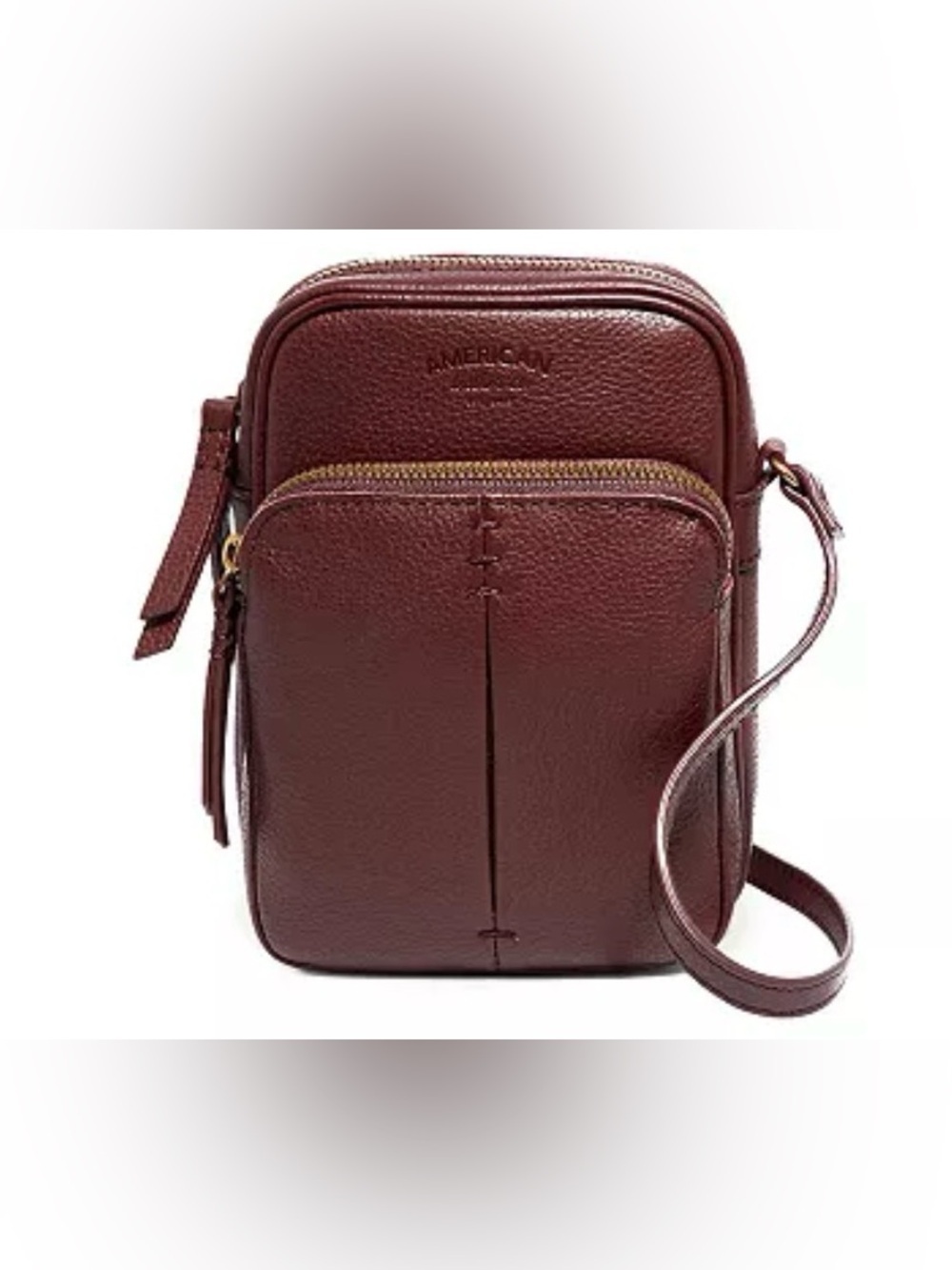 NWT American Leather Co Dark Teal Cleveland Crossbody Bag Glove Tanned Leather - Picture 8 of 12